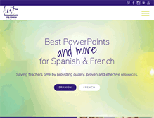 Tablet Screenshot of bestpowerpointsforspanishclass.com